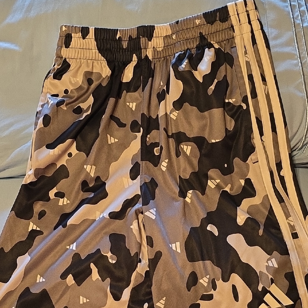 Kids Adidas Camouflage Print Shorts